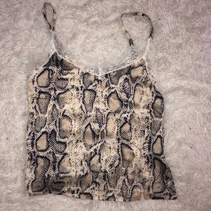 SHEIN Snakeskin Blouse